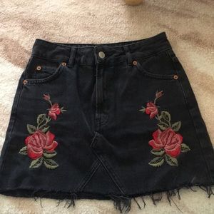 Top shop jean skirt
